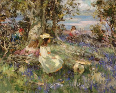 Bluebell Wood by the Sea, Galloway by William Stewart MacGeorge